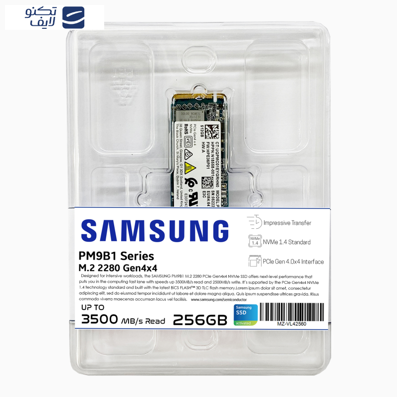 اس اس دی اینترنال سامسونگ مدل PM9B1 ظرفیت 256 گیگابایت