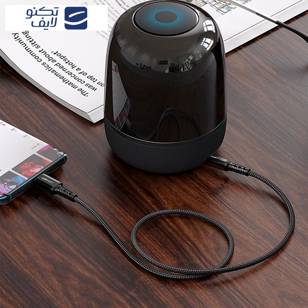 کابل تبدیل AUX به USB-C ایس فست مدل C1-08 طول 1.2 متر