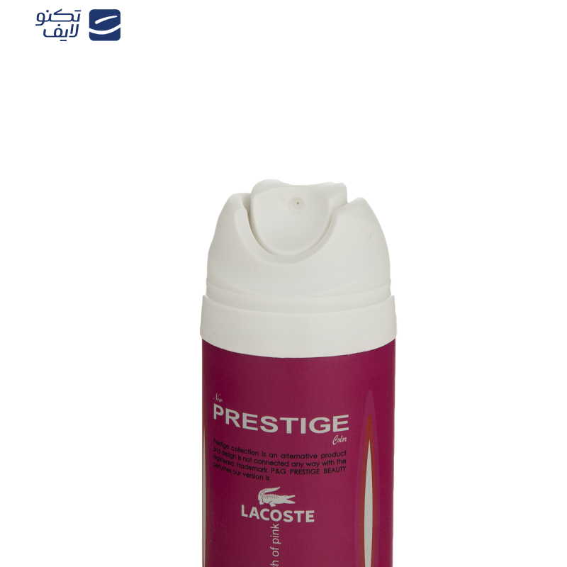 اسپری خوشبو کننده بدن زنانه پرستیژ مدل Lacoste Touch of Pink حجم 150 میلی لیتر