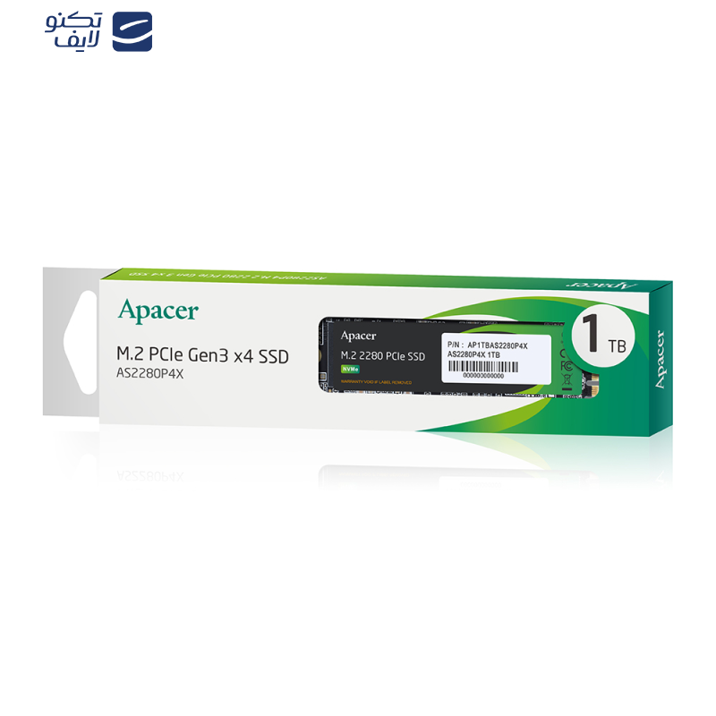 اس اس دی اینترنال PCIe Gen3 x4 اپیسر مدل AS2280P4X ظرفیت 1 ترابایت اس اس دی اینترنال PCIe Gen3 x4 اپیسر مدل AS2280P4X ظرفیت 1 ترابایت