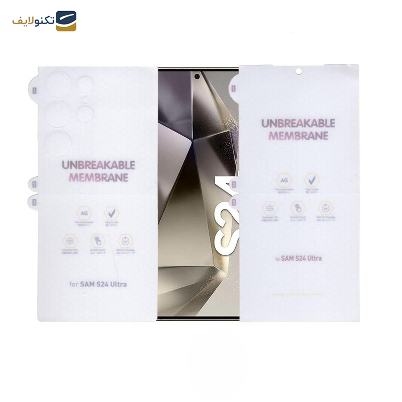 محافظ صفحه نمایش مات بوف مدل Hydrogel-Matte-G مناسب برای گوشی موبایل سامسونگ Galaxy S24 Ultra به همراه محافظ پشت گوشی محافظ صفحه نمایش مات بوف مدل Hydrogel-Matte-G مناسب برای گوشی موبایل سامسونگ Galaxy S24 Ultra به همراه محافظ پشت گوشی