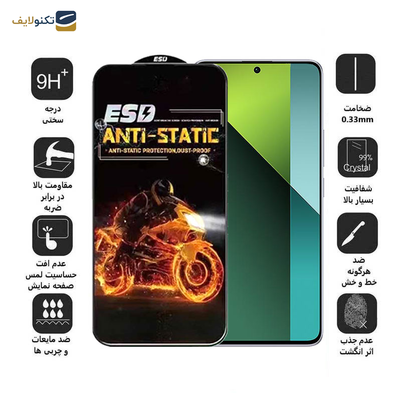 محافظ صفحه نمایش اپیکوی مدل Fiery ESD مناسب برای گوشی موبایل شیائومی Redmi Note 13 4G/5G / Note 13 Pro 4G/5G / Note 13R Pro محافظ صفحه نمایش اپیکوی مدل Fiery ESD مناسب برای گوشی موبایل شیائومی Redmi Note 13 4G/5G / Note 13 Pro 4G/5G / Note 13R Pro