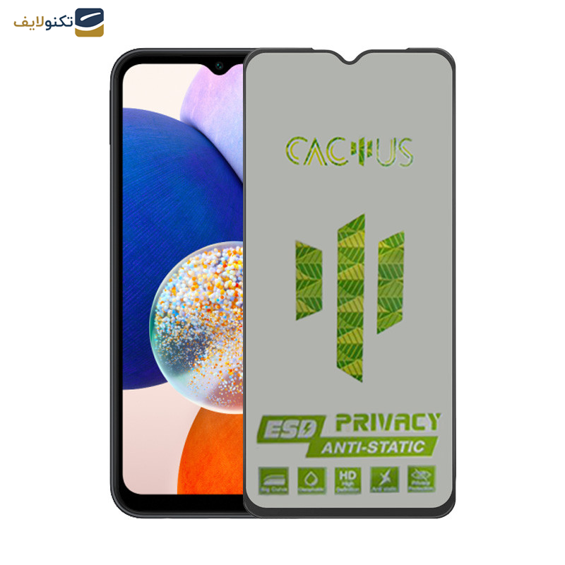 محافظ صفحه نمایش اپیکوی مدل  Cactus-ESD-Privacy مناسب برای گوشی موبایل سامسونگ Galaxy A14 4G/5G محافظ صفحه نمایش اپیکوی مدل  Cactus-ESD-Privacy مناسب برای گوشی موبایل سامسونگ Galaxy A14 4G/5G