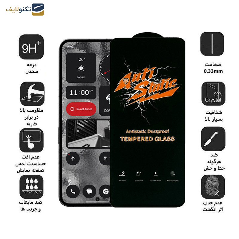 محافظ صفحه نمایش اپیکوی مدل Antistatic Dustproof مناسب برای گوشی موبایل ناتینگ Nothing Phone 2 محافظ صفحه نمایش اپیکوی مدل Antistatic Dustproof مناسب برای گوشی موبایل ناتینگ Nothing Phone 2
