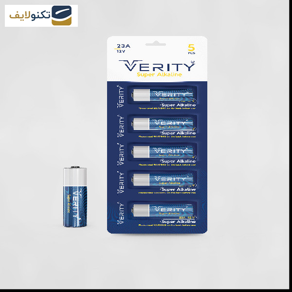 باتری 23A وریتی مدل LR03 بسته پنج عددی باتری 23A وریتی مدل LR03 بسته پنج عددی