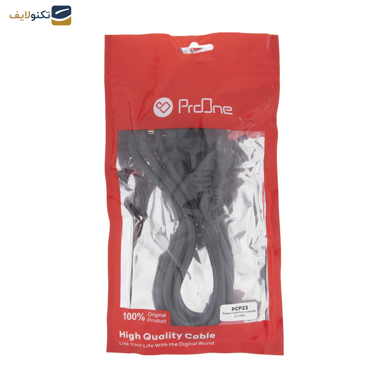 کابل برق سه پین منبع تغذیه کامپیوتر پرووان مدل PCP23 طول 1.5 متر کابل برق سه پین منبع تغذیه کامپیوتر پرووان مدل PCP23 طول 1.5 متر