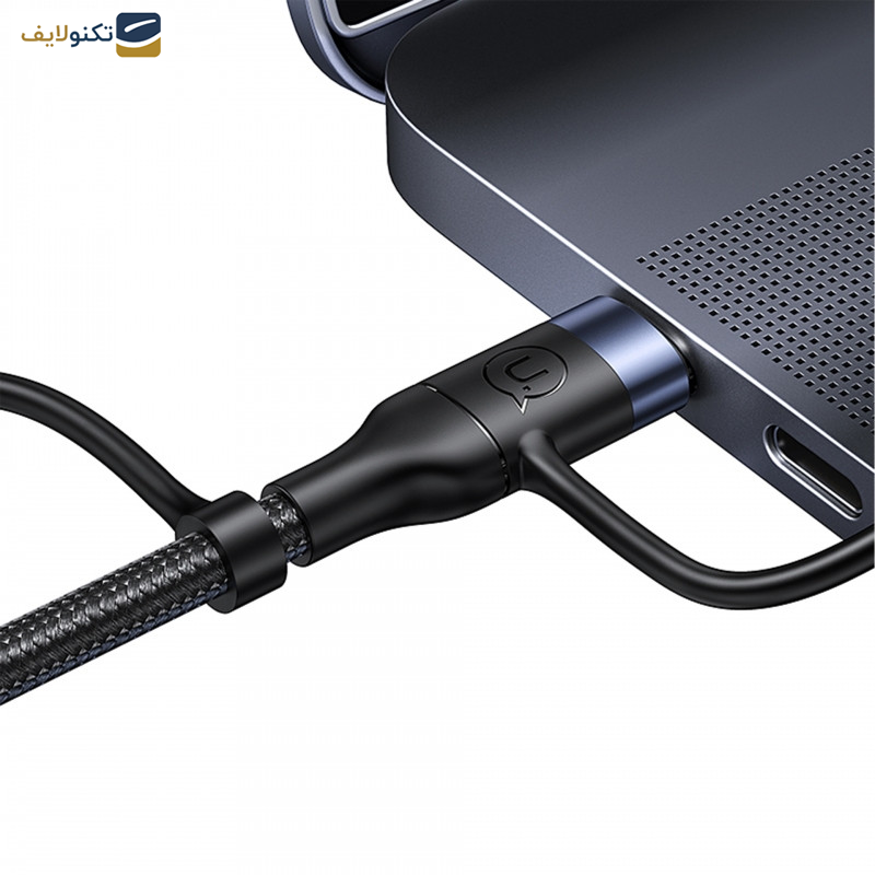 کابل تبدیل USB-c/USB به microUSB/USB-C /لایتنینگ یوسمز مدل US-SJ547 طول 1.2 متر کابل تبدیل USB-c/USB به microUSB/USB-C /لایتنینگ یوسمز مدل US-SJ547 طول 1.2 متر
