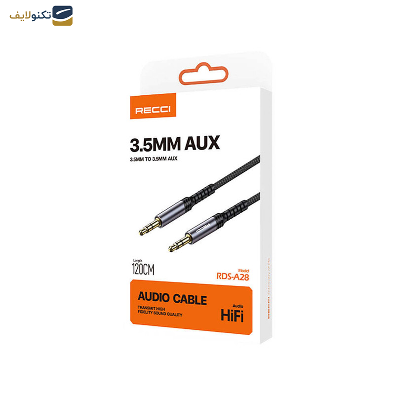 کابل AUX رسی مدل RDS-A28 طول 1.2 متر کابل AUX رسی مدل RDS-A28 طول 1.2 متر