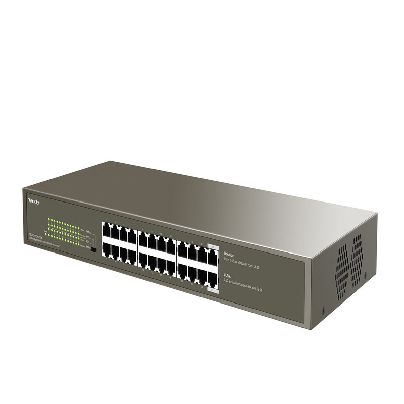 سوییچ 24 پورت POE تندا مدل TENDA TEG1124P-24-250W سوییچ 24 پورت POE تندا مدل TENDA TEG1124P-24-250W