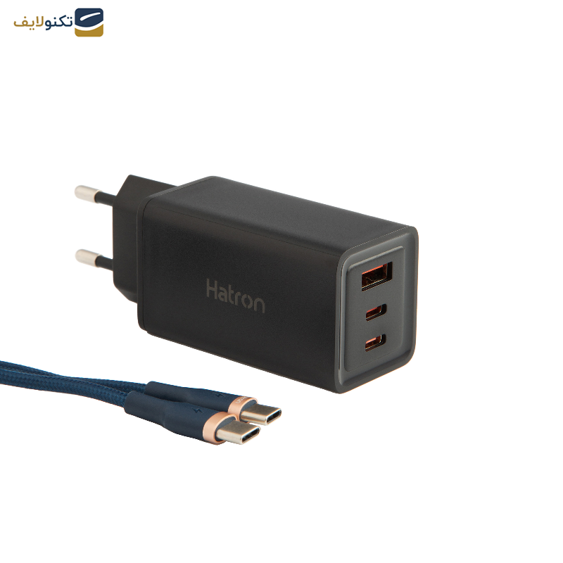 شارژر دیواری 65 وات هترون مدل  HWC 3651 PQ GaN شارژر دیواری 65 وات هترون مدل  HWC 3651 PQ GaN