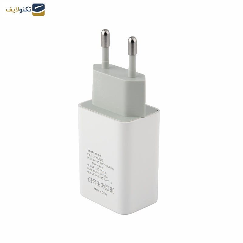 شارژر دیواری 10 وات هترون مدل HWC 2180 شارژر دیواری 10 وات هترون مدل HWC 2180