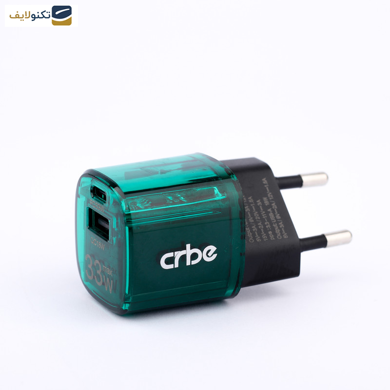 شارژر دیواری 33 وات کربی مدل CR-R102 GaN شارژر دیواری 33 وات کربی مدل CR-R102 GaN
