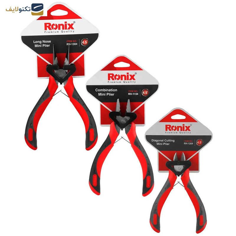 انبر رونیکس مدل الکترونیکی سایز 4.5 اینچ مجموعه 3 عددی انبر رونیکس مدل الکترونیکی سایز 4.5 اینچ مجموعه 3 عددی