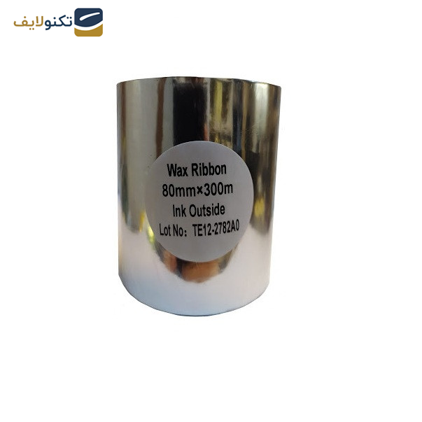 ریبون پرینتر لیبل زن مدل Wax Ribbon 80mm x 300m ریبون پرینتر لیبل زن مدل Wax Ribbon 80mm x 300m
