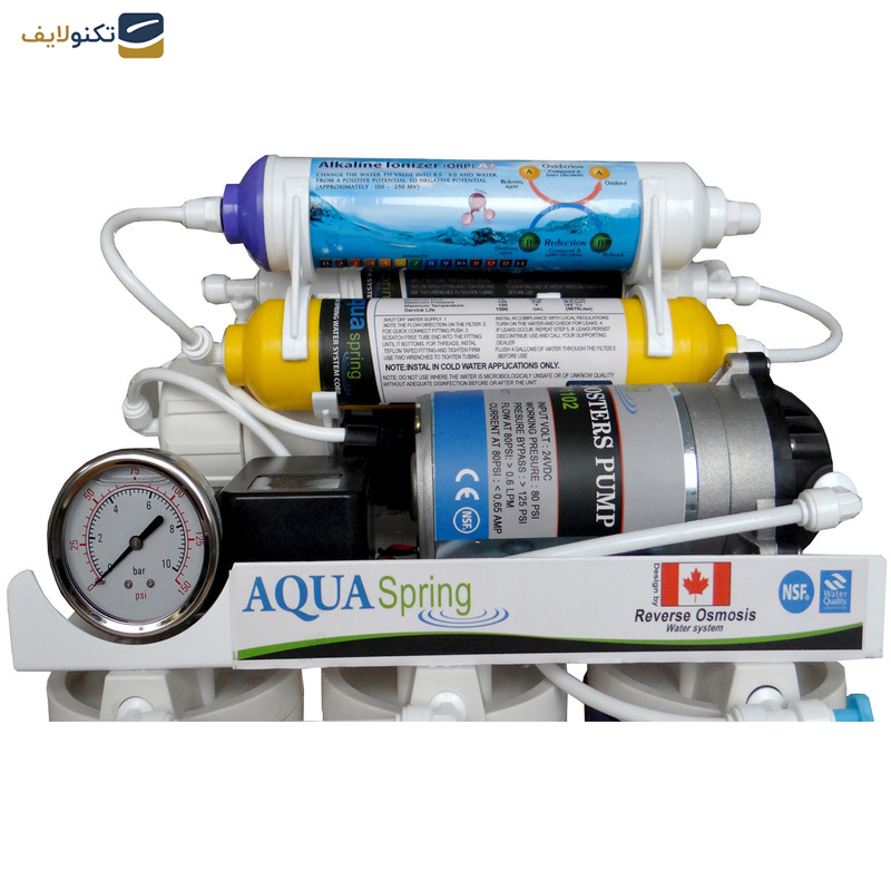 دستگاه تصفیه کننده آب آکوآ اسپرینگ مدل RO-S151 به همراه کیت نشتی گیر دستگاه تصفیه کننده آب آکوآ اسپرینگ مدل RO-S151 به همراه کیت نشتی گیر
