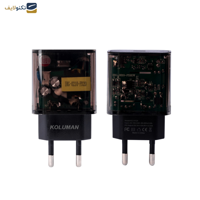 شارژر دیواری 20وات کلومن مدل KC-H125 شارژر دیواری 20وات کلومن مدل KC-H125