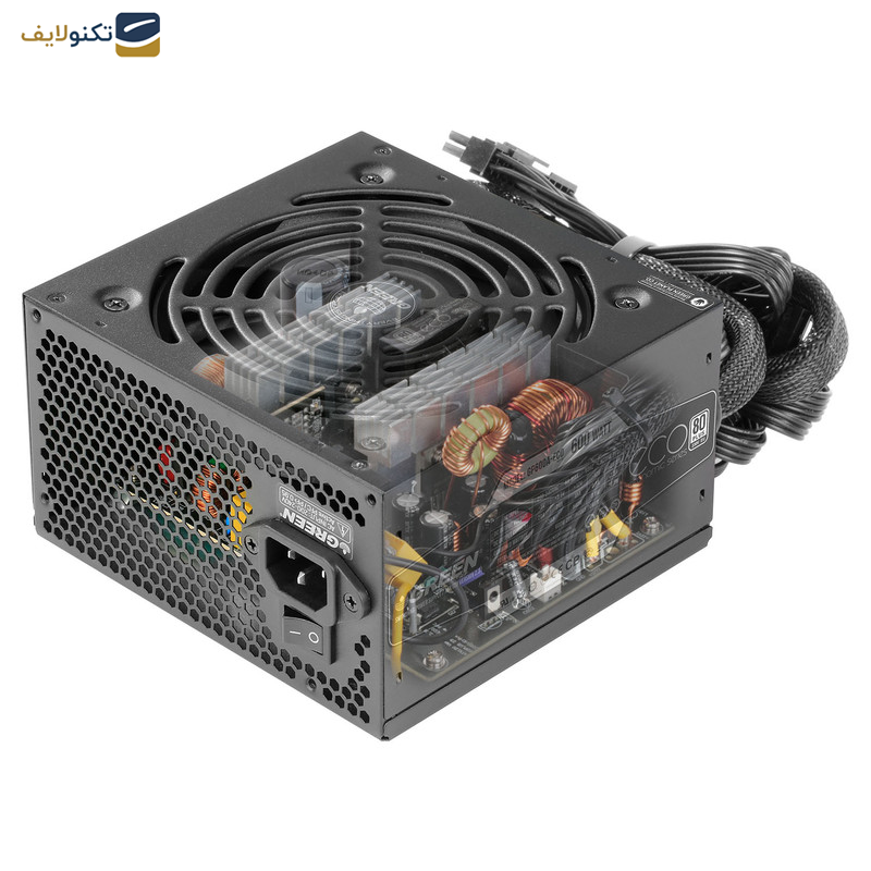 منبع تغذیه کامپیوتر گرین مدل GP600A-ECO Rev3.1 منبع تغذیه کامپیوتر گرین مدل GP600A-ECO Rev3.1