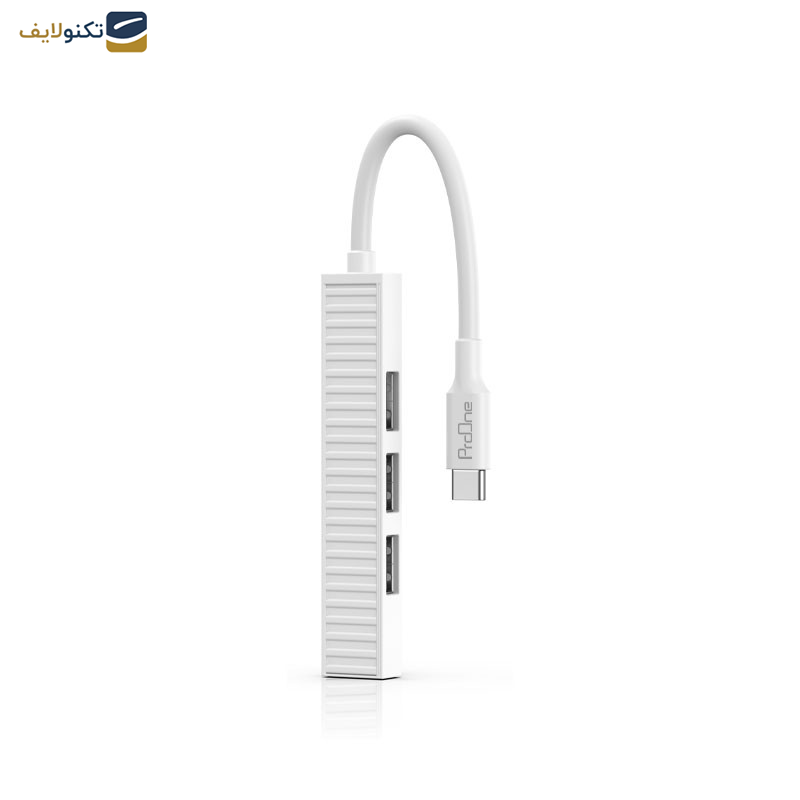 هاب 4 پورت USB-C پرووان مدل PHU553 هاب 4 پورت USB-C پرووان مدل PHU553