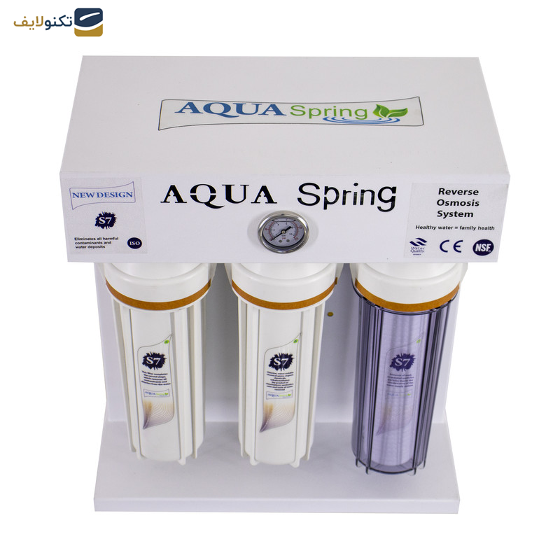 دستگاه تصفیه کننده آب آکوآ اسپرینگ مدل RO-S7-WZ 7200 به همراه کیت نشتی و فیلتر  مجموعه 4 عددی دستگاه تصفیه کننده آب آکوآ اسپرینگ مدل RO-S7-WZ 7200 به همراه کیت نشتی و فیلتر  مجموعه 4 عددی