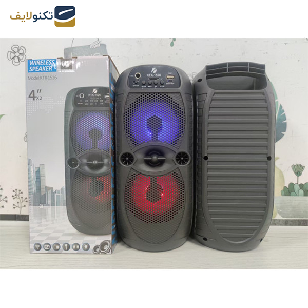 اسپیکر بلوتوثی قابل حمل کی تی ایکس مدل KTX-1526 اسپیکر بلوتوثی قابل حمل کی تی ایکس مدل KTX-1526