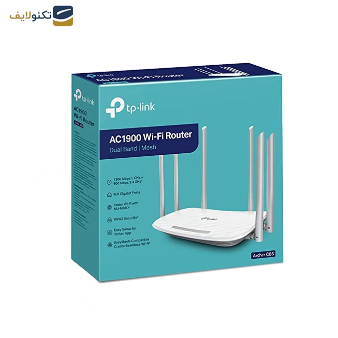 روتر بیسیم تی پی-لینک مدل Archer C86 AC1900 روتر بیسیم تی پی-لینک مدل Archer C86 AC1900