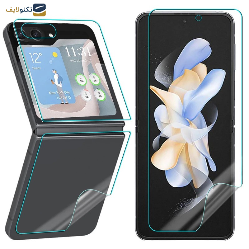 محافظ صفحه نمایش اپیکوی مدل Full Body 360 مناسب برای گوشی موبایل سامسونگ Galaxy Z Flip 5 به همراه محافظ پشت گوشی محافظ صفحه نمایش اپیکوی مدل Full Body 360 مناسب برای گوشی موبایل سامسونگ Galaxy Z Flip 5 به همراه محافظ پشت گوشی
