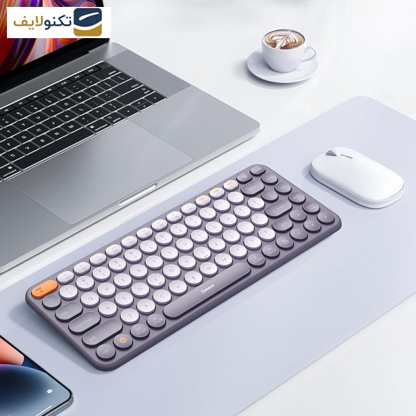 کیبورد بی سیم بیسوس مدل K01A B00955503833 Wireless Tri-Mode کیبورد بی سیم بیسوس مدل K01A B00955503833 Wireless Tri-Mode