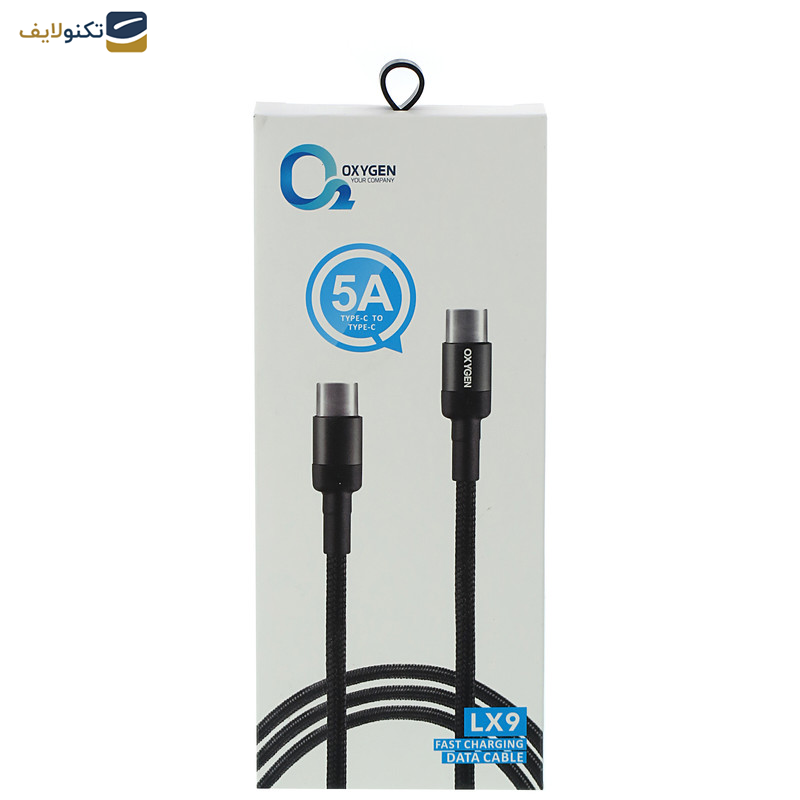 کابل USB-C اکسیژن مدل LX9 طول 1 متر کابل USB-C اکسیژن مدل LX9 طول 1 متر