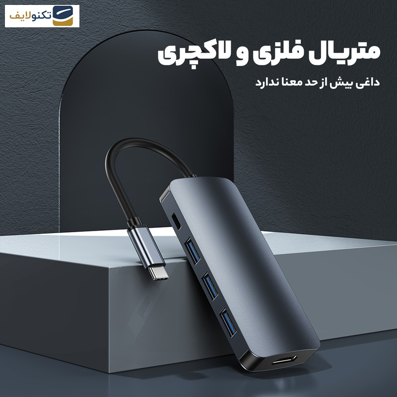 هاب 9 پورت USB-C ریمکس مدل RU-U91 هاب 9 پورت USB-C ریمکس مدل RU-U91
