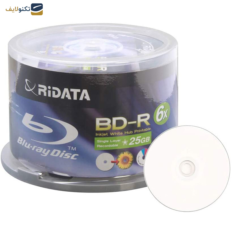 بلو ری خام ری دیتا مدل A1 با ظرفیت 25 گیگابایت بسته 50 عددی 