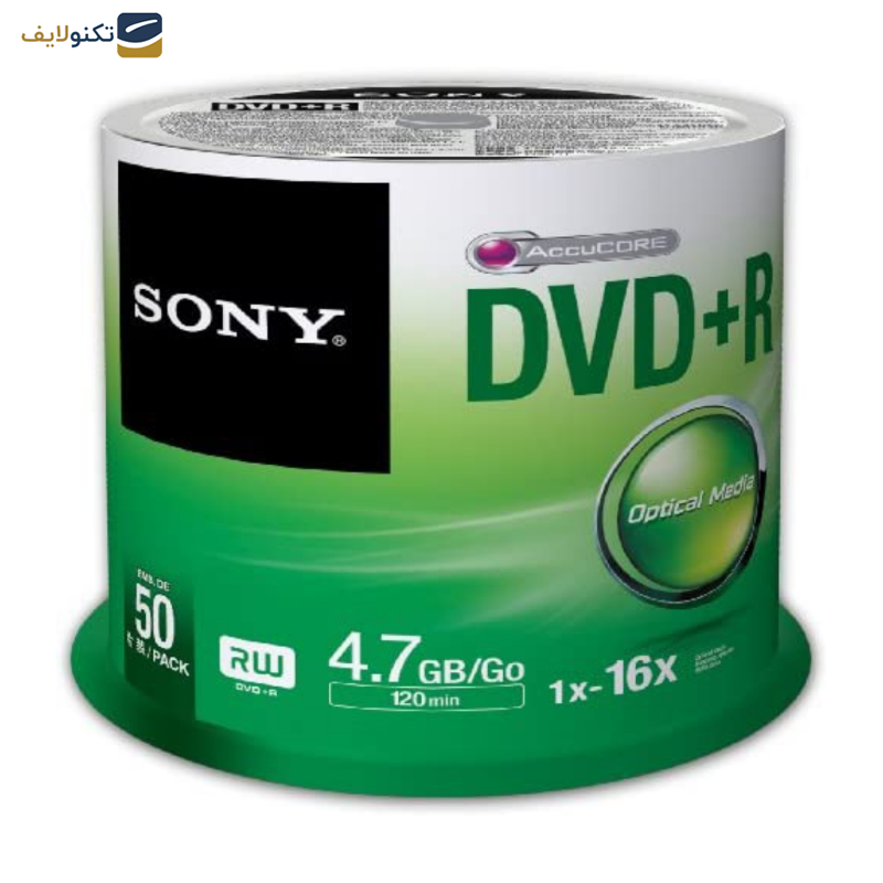 دی وی دی خام سونی مدل DVD+R بسته 50 عددی  دی وی دی خام سونی مدل DVD+R بسته 50 عددی