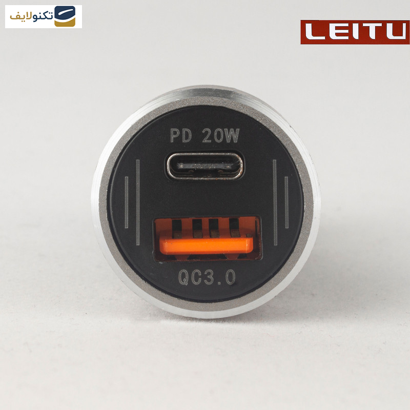 شارژر فندکی لیتو مدل LC-C5 به همراه کابل تبدیل USB-C شارژر فندکی لیتو مدل LC-C5 به همراه کابل تبدیل USB-C