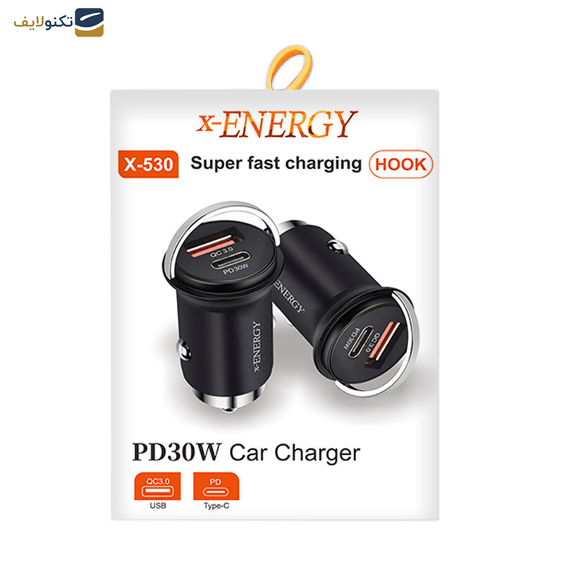 شارژر فندکی 30 وات ایکس-انرژی مدل X530   شارژر فندکی 30 وات ایکس-انرژی مدل X530