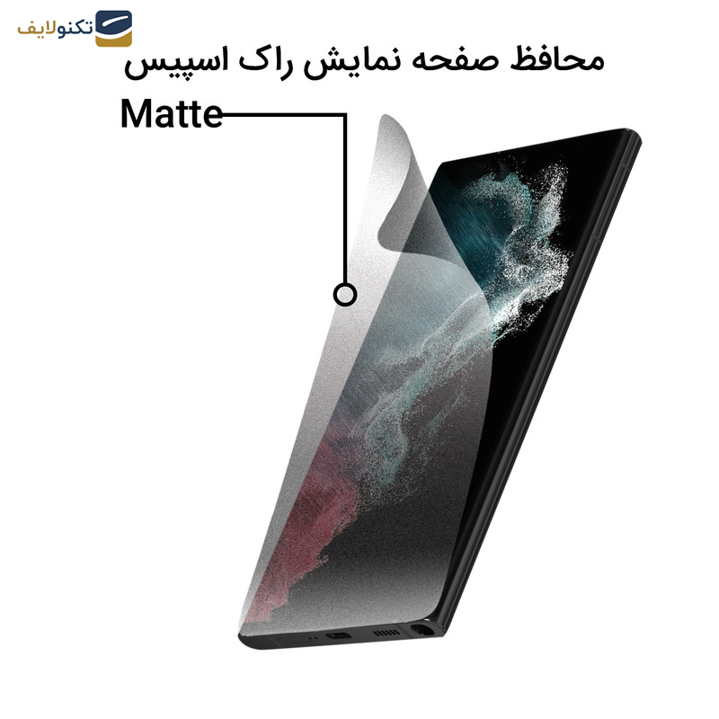 محافظ صفحه نمایش مات راک اسپیس مدل  180M-01G مناسب برای گوشی موبایل  سامسونگ Galaxy S22 Ultra 5G محافظ صفحه نمایش مات راک اسپیس مدل  180M-01G مناسب برای گوشی موبایل  سامسونگ Galaxy S22 Ultra 5G