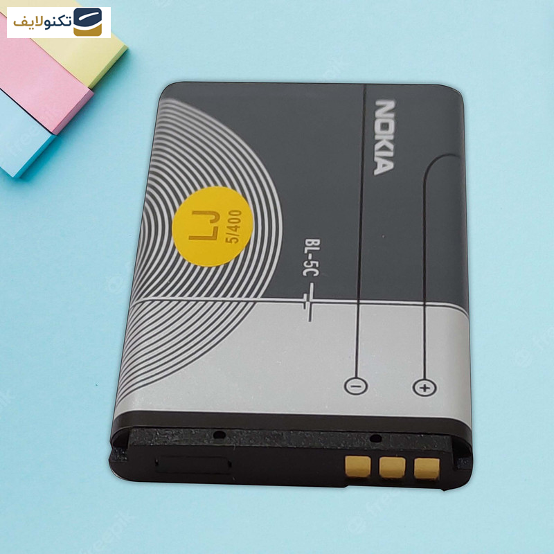 باتری موبایل نوکیا مدل BL-5C ظرفیت 1020 میلی آمپر ساعت مناسب برای گوشی موبایل نوکیا BL-5C باتری موبایل نوکیا مدل BL-5C ظرفیت 1020 میلی آمپر ساعت مناسب برای گوشی موبایل نوکیا BL-5C