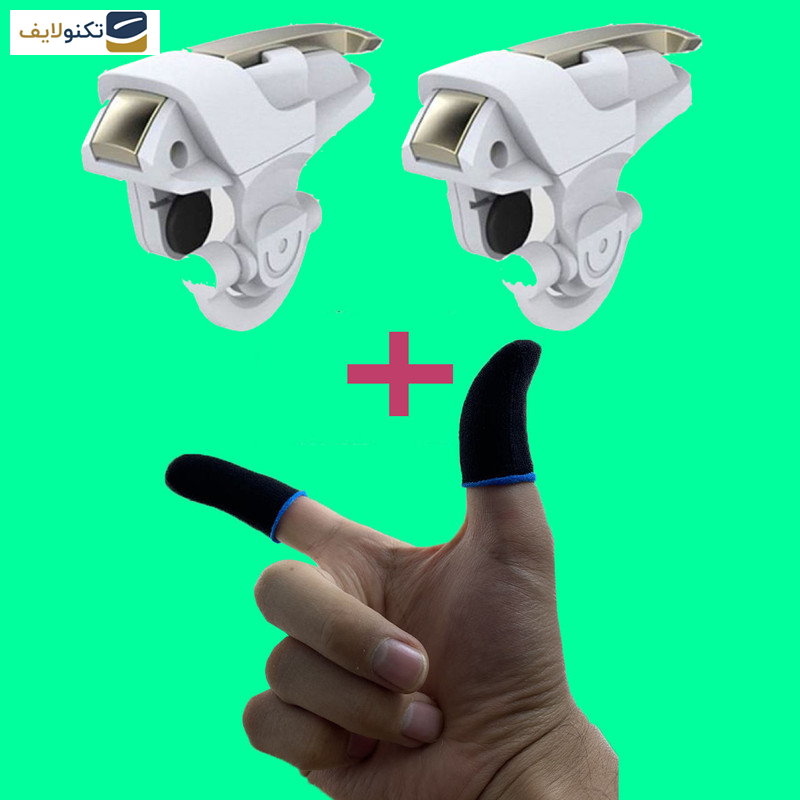 دسته بازی Pubg مدل Rasin به همراه آستین کنترل کننده انگشت دسته بازی Pubg مدل Rasin به همراه آستین کنترل کننده انگشت