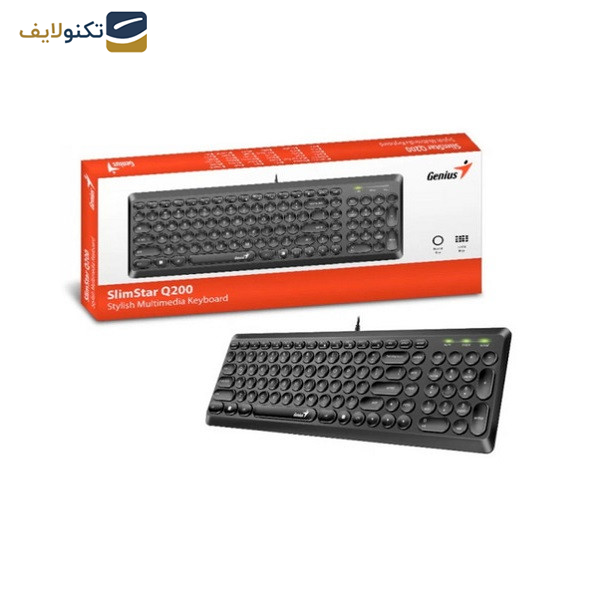 کیبورد جنیوس مدل SLIM STAR Q200 کیبورد جنیوس مدل SLIM STAR Q200