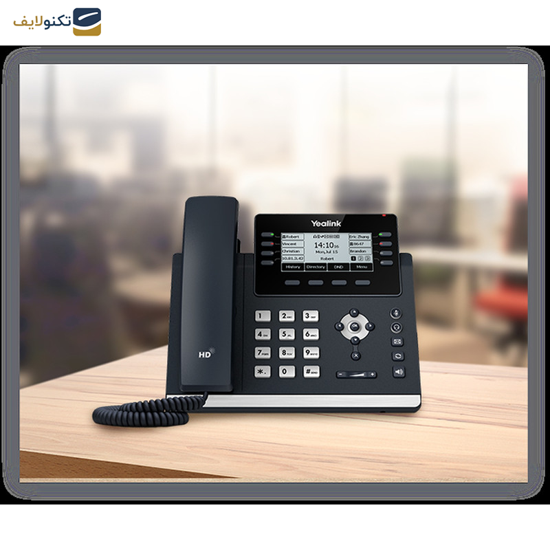 تلفن تحت شبکه یالینک مدل SIP T43U  تلفن تحت شبکه یالینک مدل SIP T43U