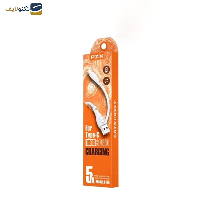 کابل تبدیل USB به usb-C  پی زد ایکس مدل S-06 طول 1 متر کابل تبدیل USB به usb-C  پی زد ایکس مدل S-06 طول 1 متر