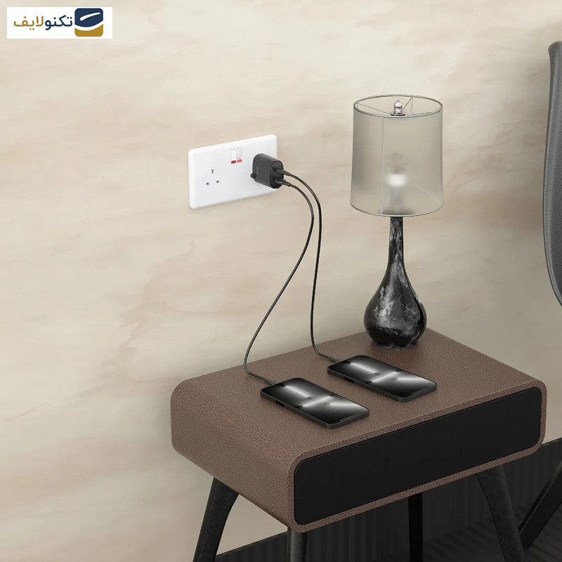 شارژر دیواری 38 وات پاوا مدل Solid Travel Charger Dual   شارژر دیواری 38 وات پاوا مدل Solid Travel Charger Dual