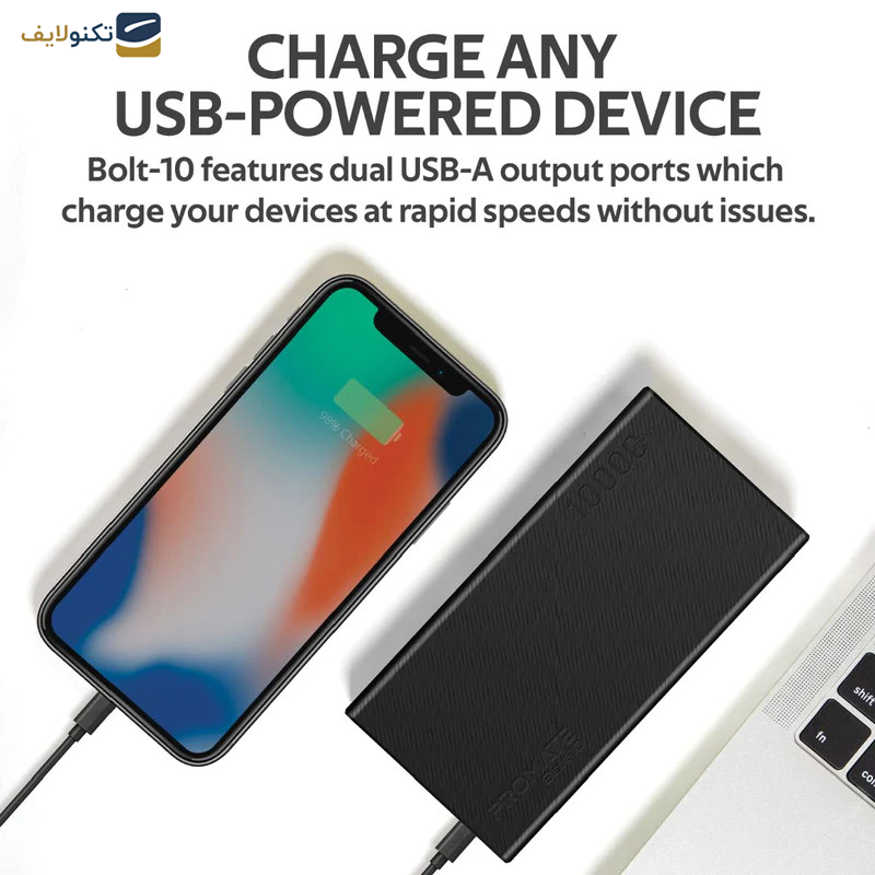 پاوربانک پرومیت مدل BOLT-10.BLACK ظرفیت 10000 میلی آمپر ساعت پاوربانک پرومیت مدل BOLT-10.BLACK ظرفیت 10000 میلی آمپر ساعت