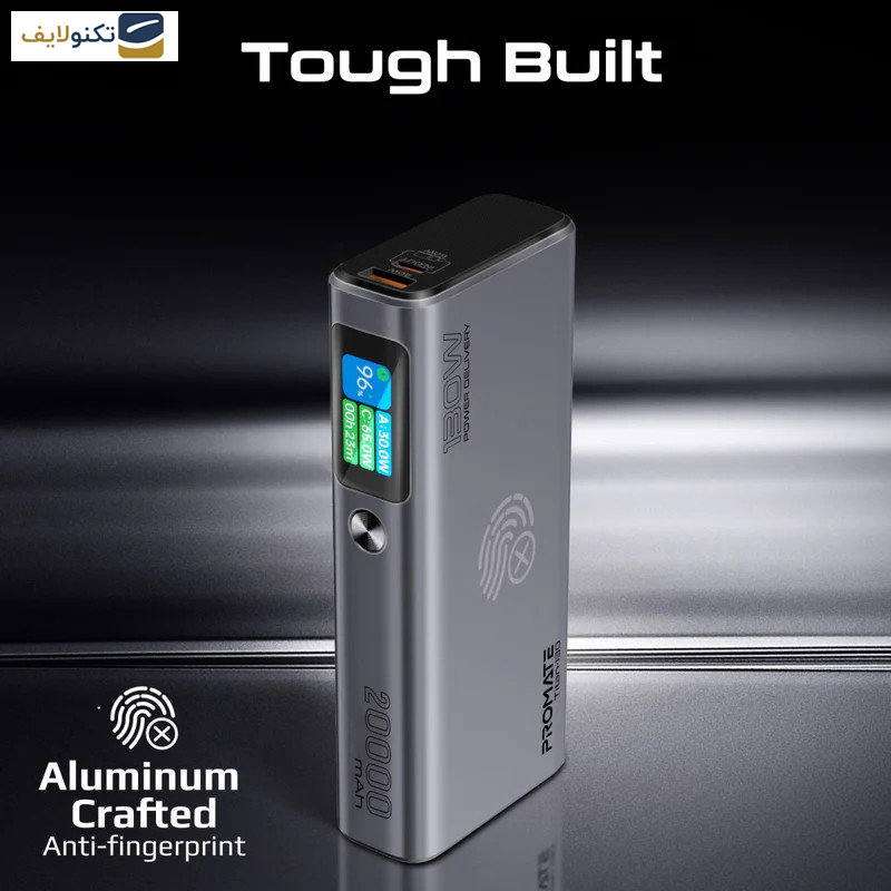 پاوربانک پرومیت مدل TITAN-130 ظرفیت 20000 میلیآمپرساعت پاوربانک پرومیت مدل TITAN-130 ظرفیت 20000 میلیآمپرساعت