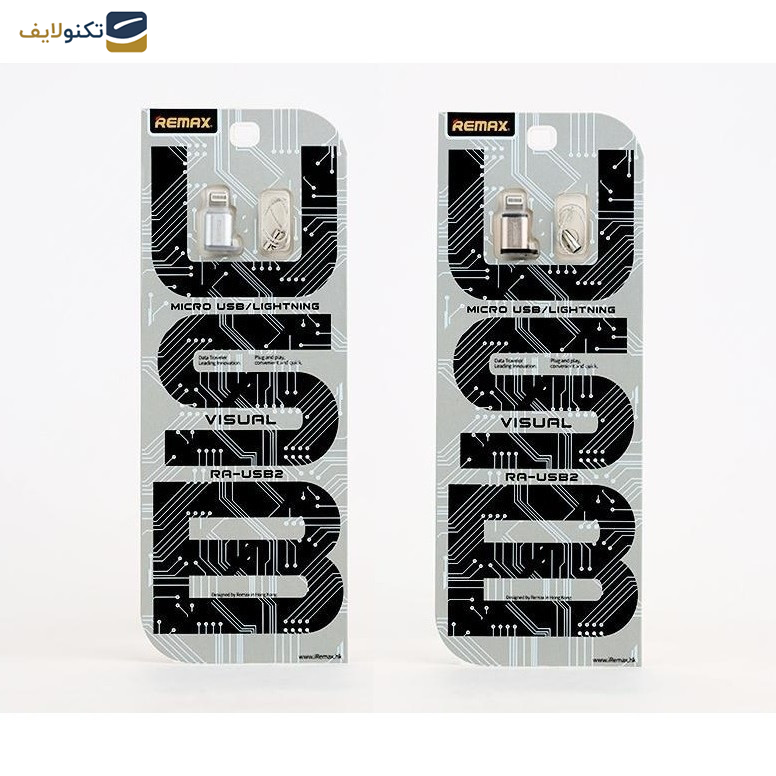 مبدل microUSB  به لایتنینگ ریمکس مدل RA-USB2 مبدل microUSB  به لایتنینگ ریمکس مدل RA-USB2
