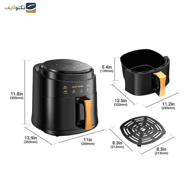 سرخ کن بدون روغن سیلورکرست مدل SC-1080 سرخ کن بدون روغن سیلورکرست مدل SC-1080