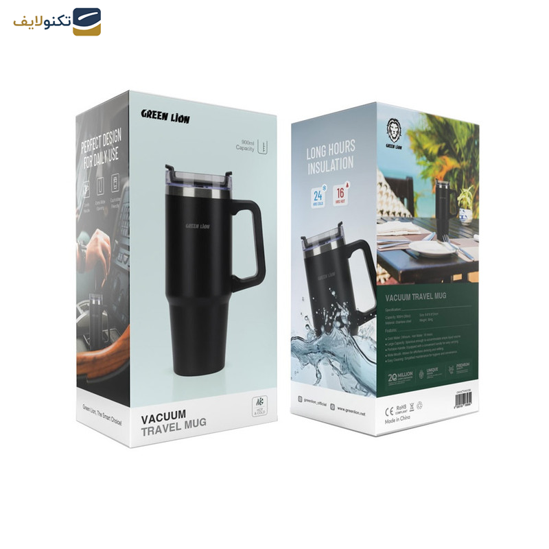 ماگ سفری گرین لاین مدل Vacuum گنجایش 0.9 لیتر ماگ سفری گرین لاین مدل Vacuum گنجایش 0.9 لیتر