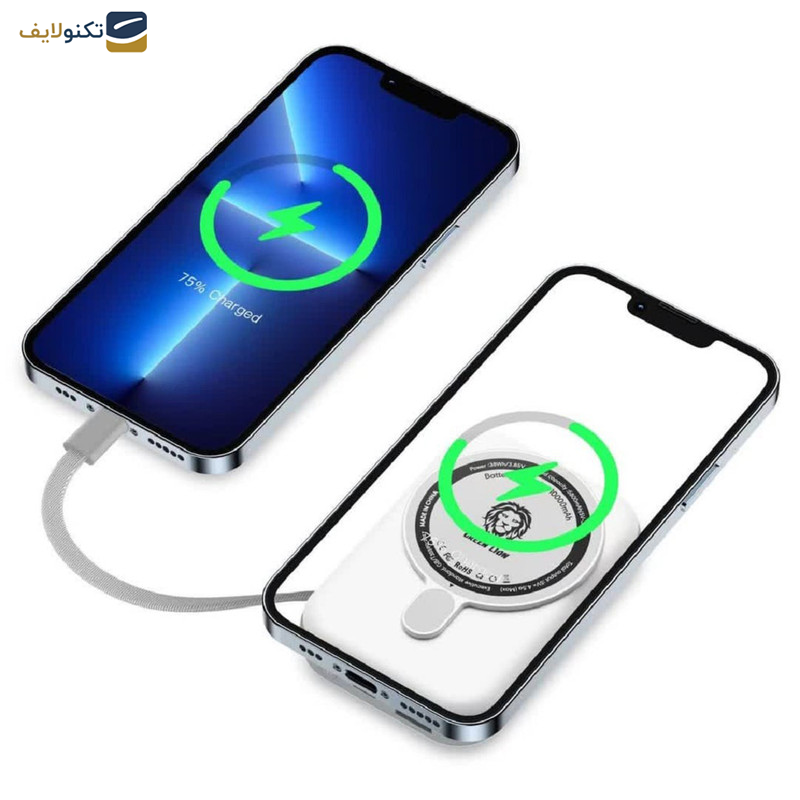 پاوربانک گرین لاین مدل Monaco MagSafe 22.5w ظرفیت 10000 میلی آمپر ساعت پاوربانک گرین لاین مدل Monaco MagSafe 22.5w ظرفیت 10000 میلی آمپر ساعت