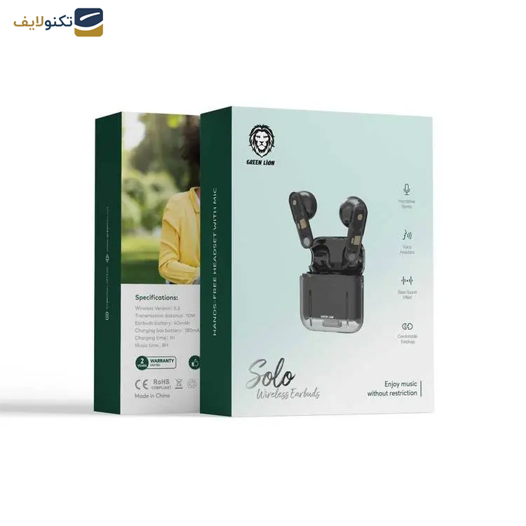 هندزفری بلوتوثی گرین لاین مدل solo wireless earbuds هندزفری بلوتوثی گرین لاین مدل solo wireless earbuds