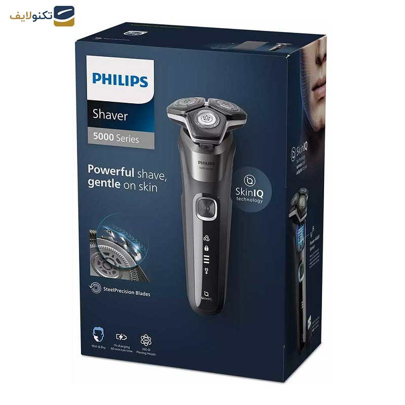 ماشین اصلاح موی صورت فیلیپس مدل SHAVER 5000 Series ماشین اصلاح موی صورت فیلیپس مدل SHAVER 5000 Series