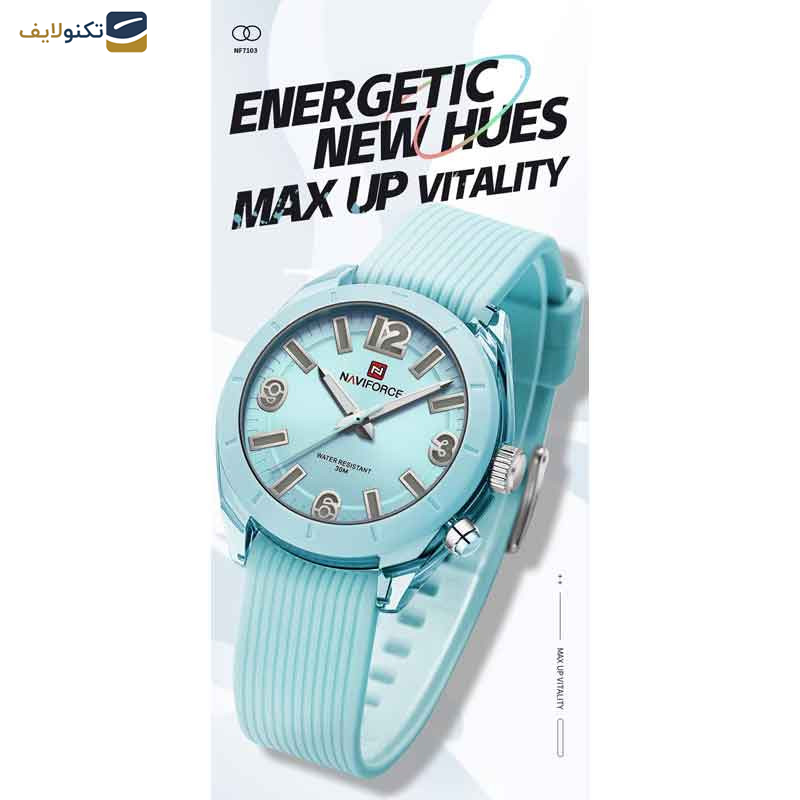 ساعت مچی عقربه ای زنانه نیوی فورس مدل NF7103 L.BE L.BE ساعت مچی عقربه ای زنانه نیوی فورس مدل NF7103 L.BE L.BE