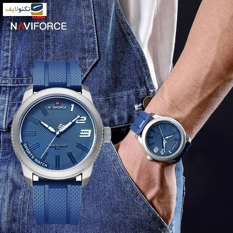 ساعت مچی عقربهای مردانه نیوی فورس مدل NF9202SWBE ساعت مچی عقربهای مردانه نیوی فورس مدل NF9202SWBE